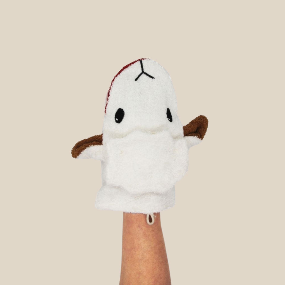 Organic cotton washcloth – Sheep - Image 2