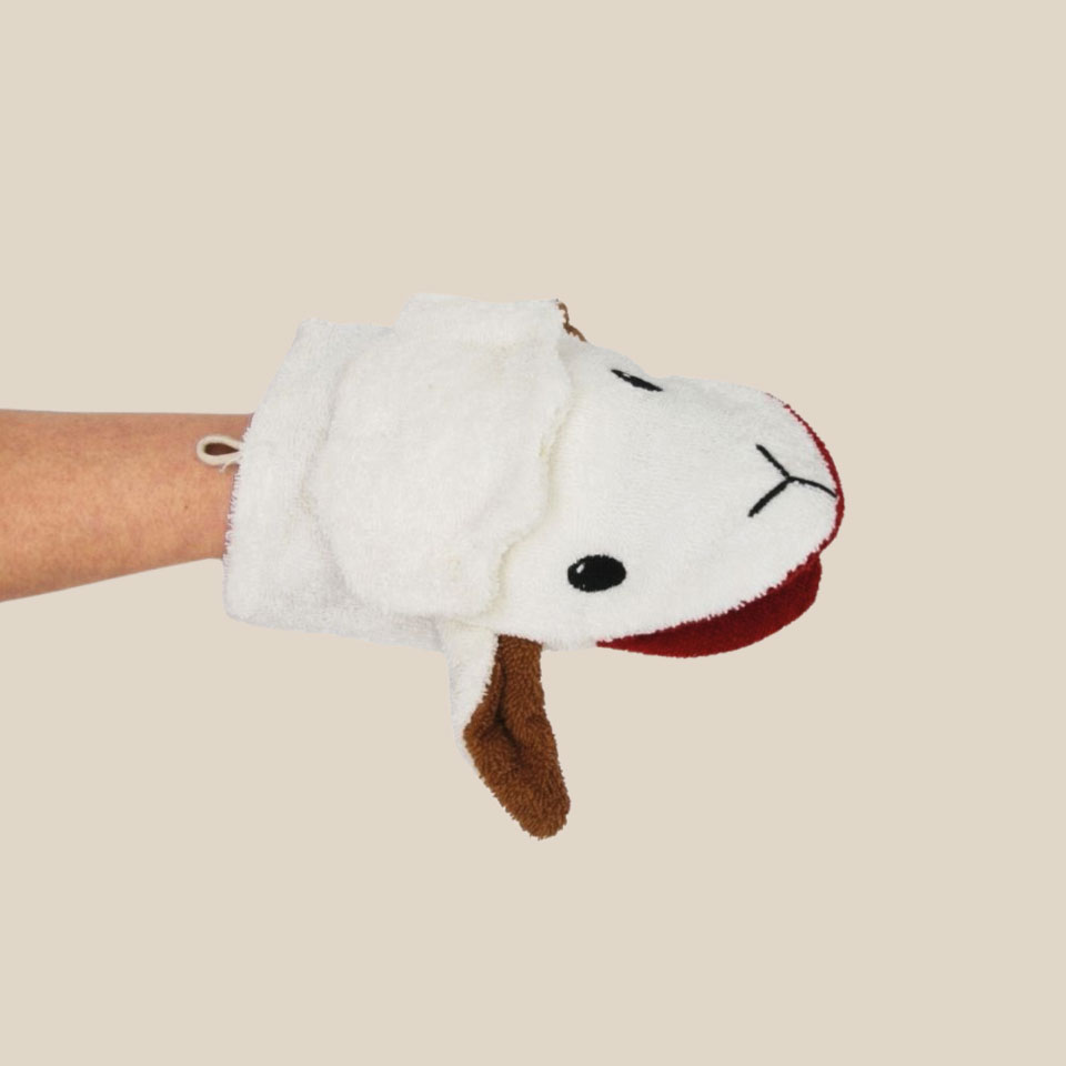 Organic cotton washcloth – Sheep - Image 3