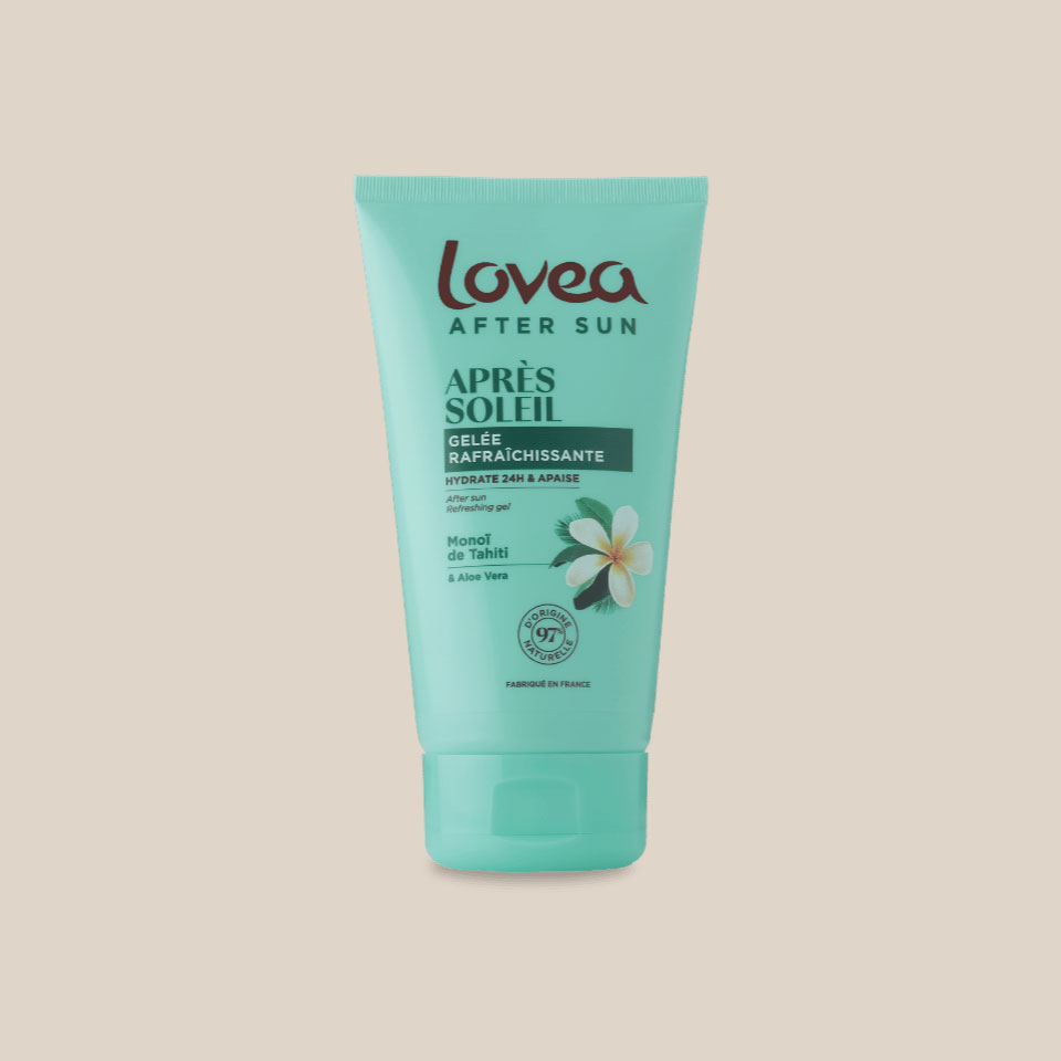 Produit : Gelée rafraichissante après-soleil LOVEA, tube de 150ml