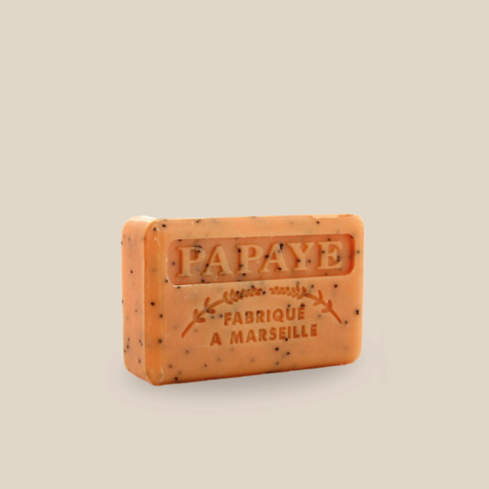 Savonnette Marseillaise – Beurre de karité Bio 125g – Papaye