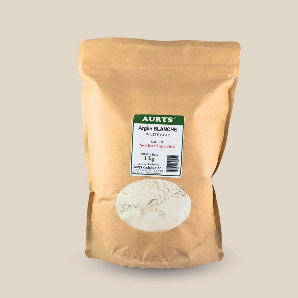 Photo produit : argile blanche surfine sac 1 kg