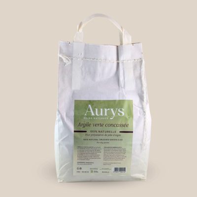 Argile verte concassée 3kg en sac - AURYS