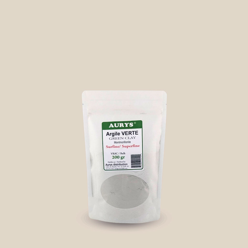 Photo produit : Argile verte surfine, sac de 200g