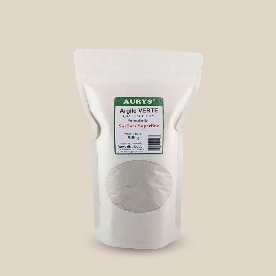 Photo produit : Argile verte surfine, sac de 900g