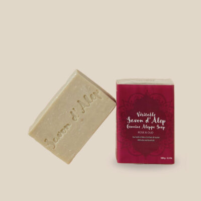 Savon d'Alep 100 g – Rose de Damas & Oud