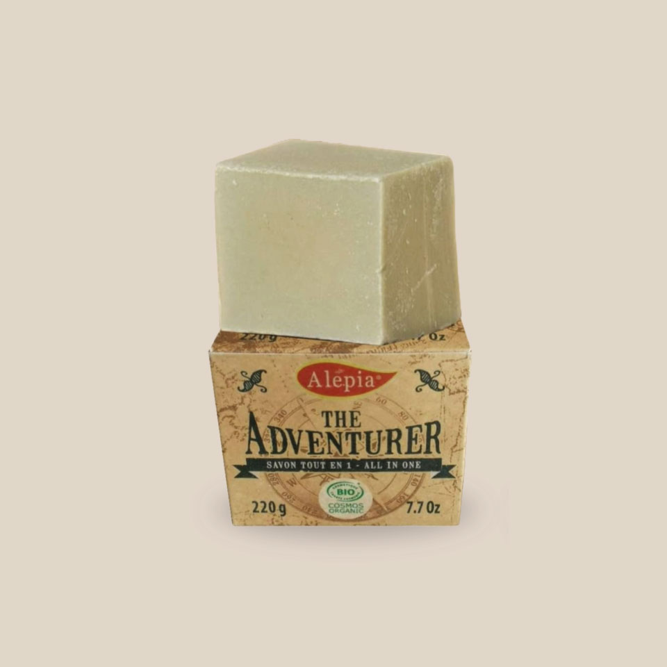 Aleppo Soap Adventurer – All-in-1 (Body-Hair-Dishes-Laundry) 220g