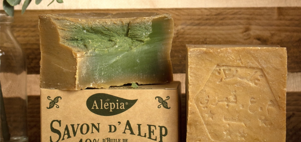 Savon d'Alep 40% d'huile de baie de Laurier, découpé