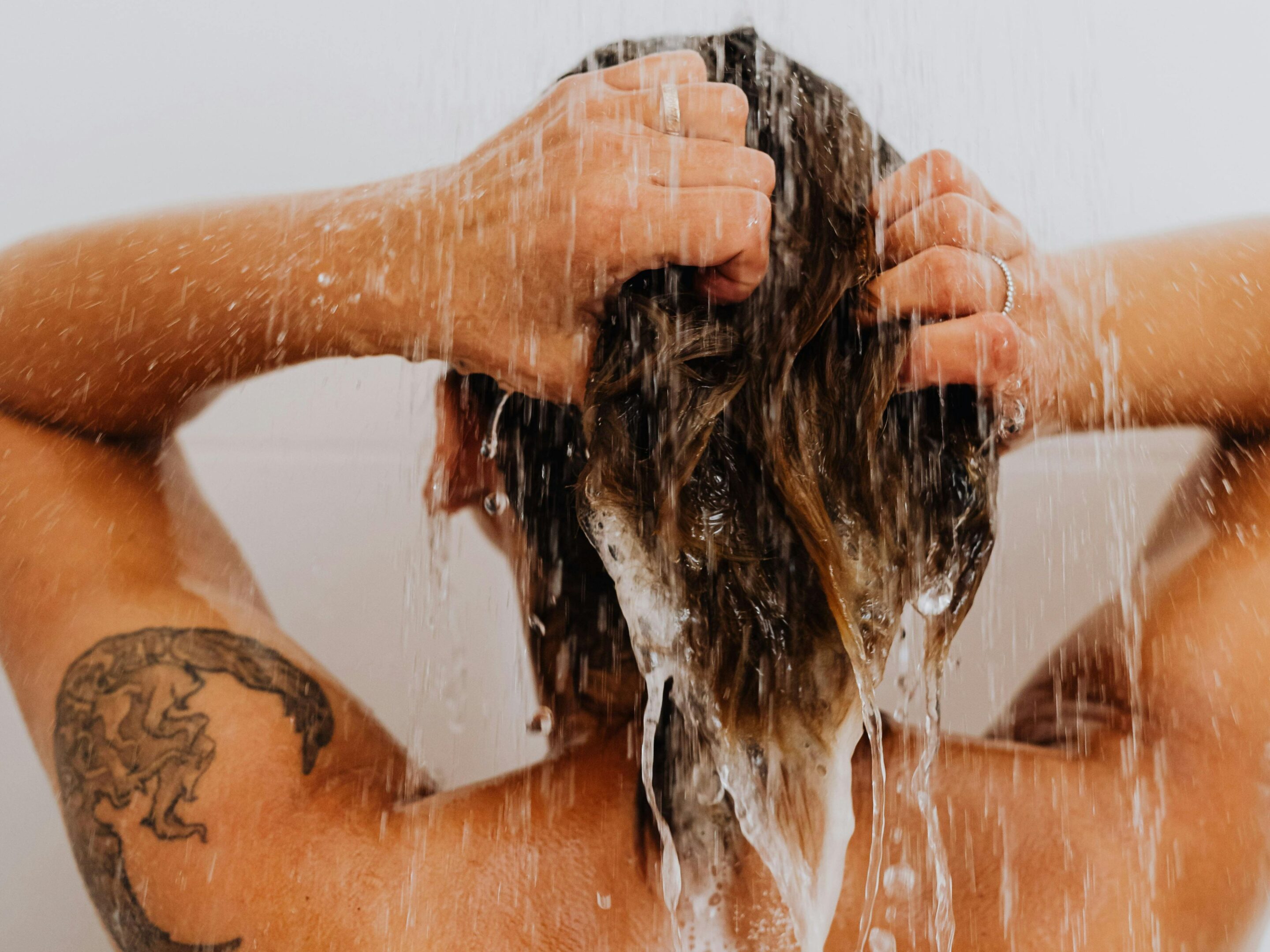 A hair treatment with Marseille soap