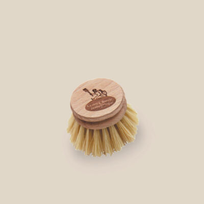 Natural fiber dish brush