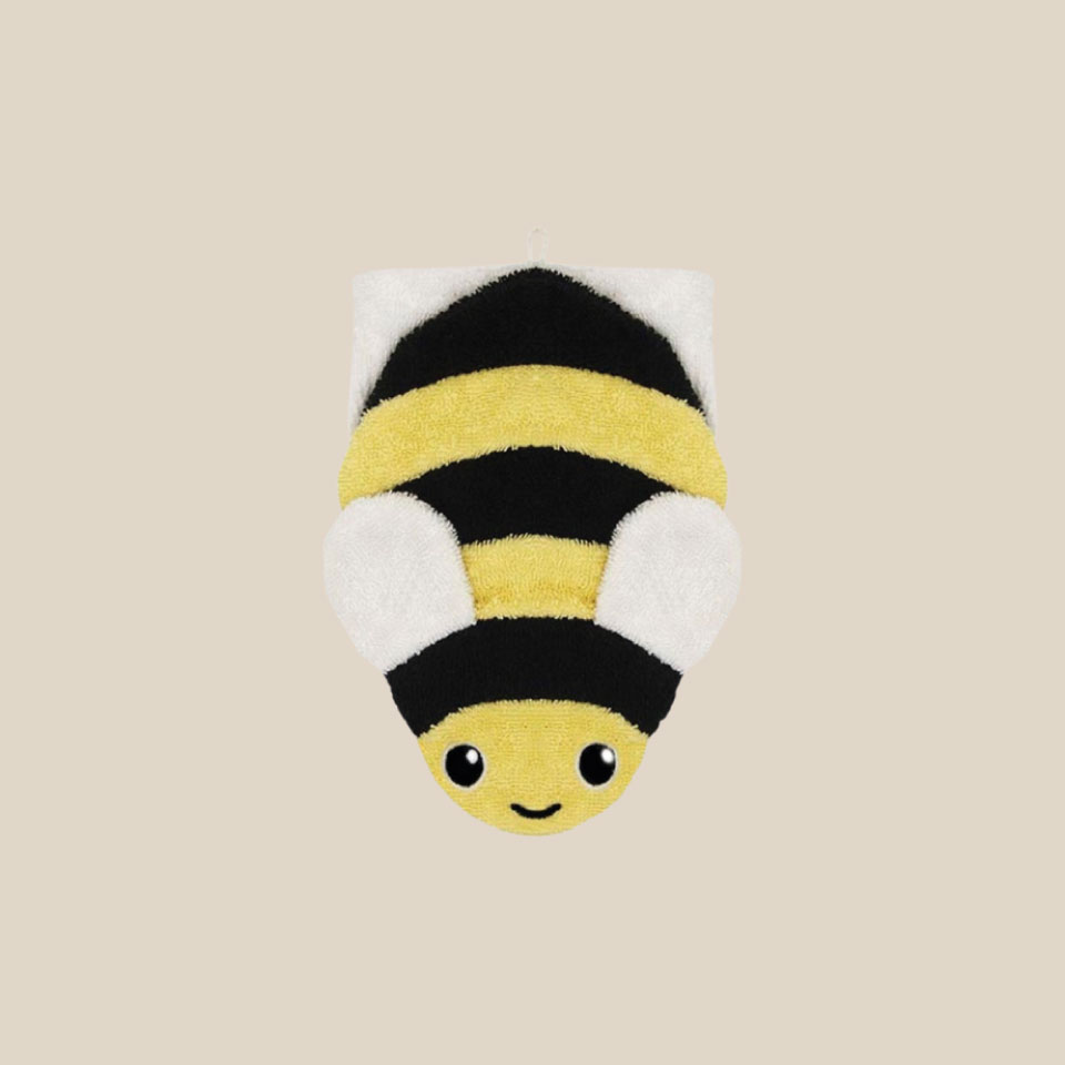 Organic cotton washcloth – Bee