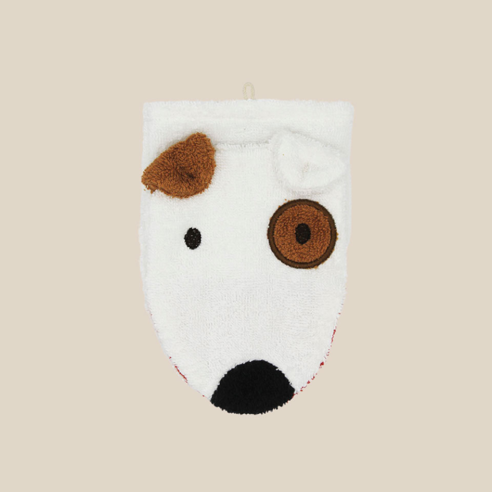 Organic cotton washcloth – Dog