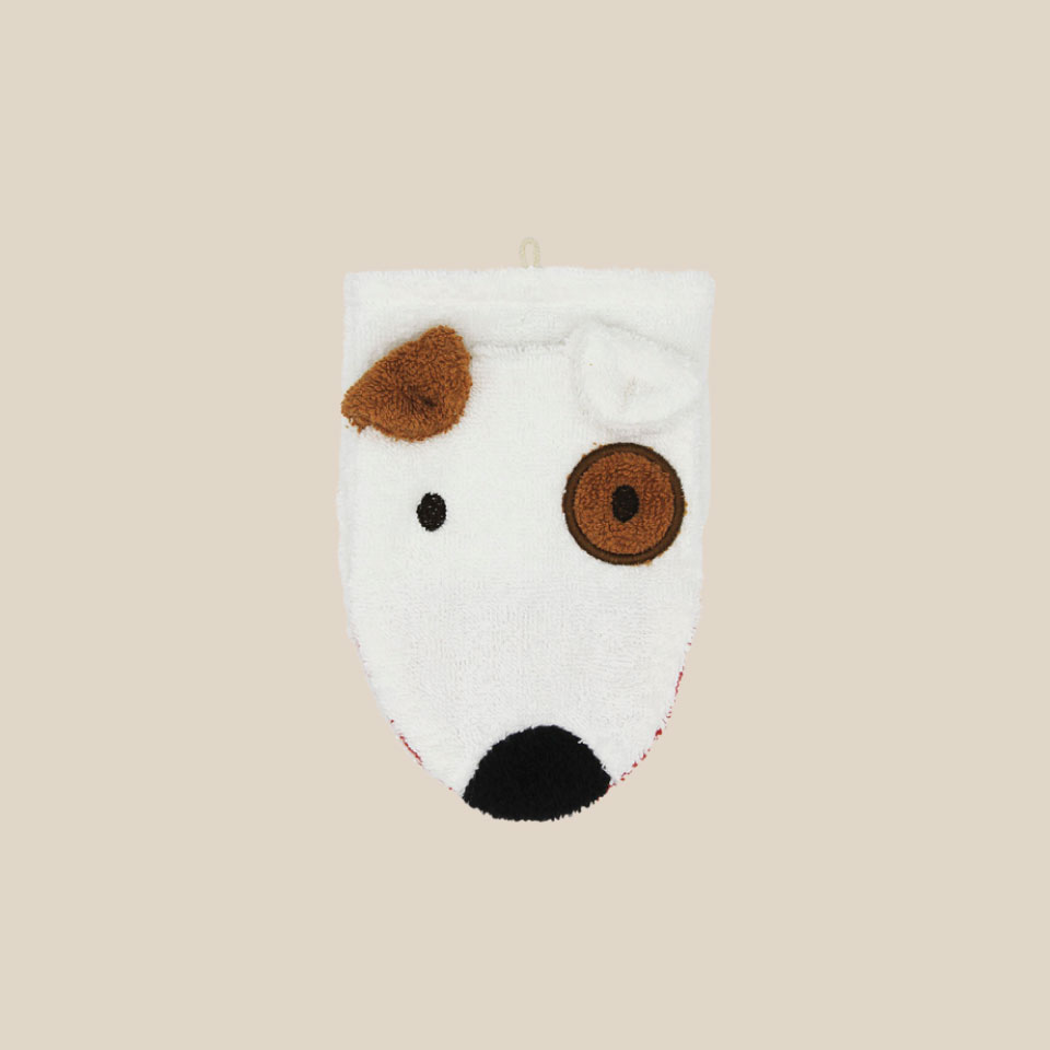 Organic cotton washcloth – Dog