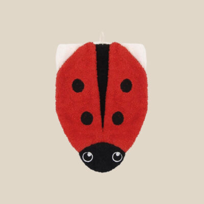 Organic cotton washcloth – Ladybug