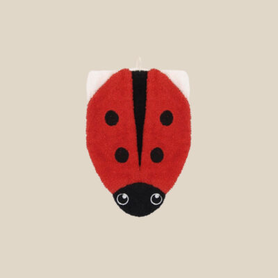 Organic cotton washcloth – Ladybug