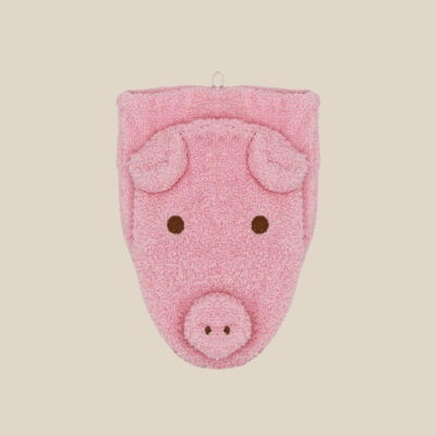Organic cotton washcloth – Pig