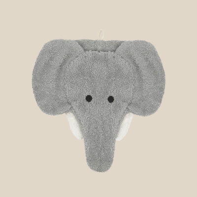 Organic cotton washcloth – Elephant