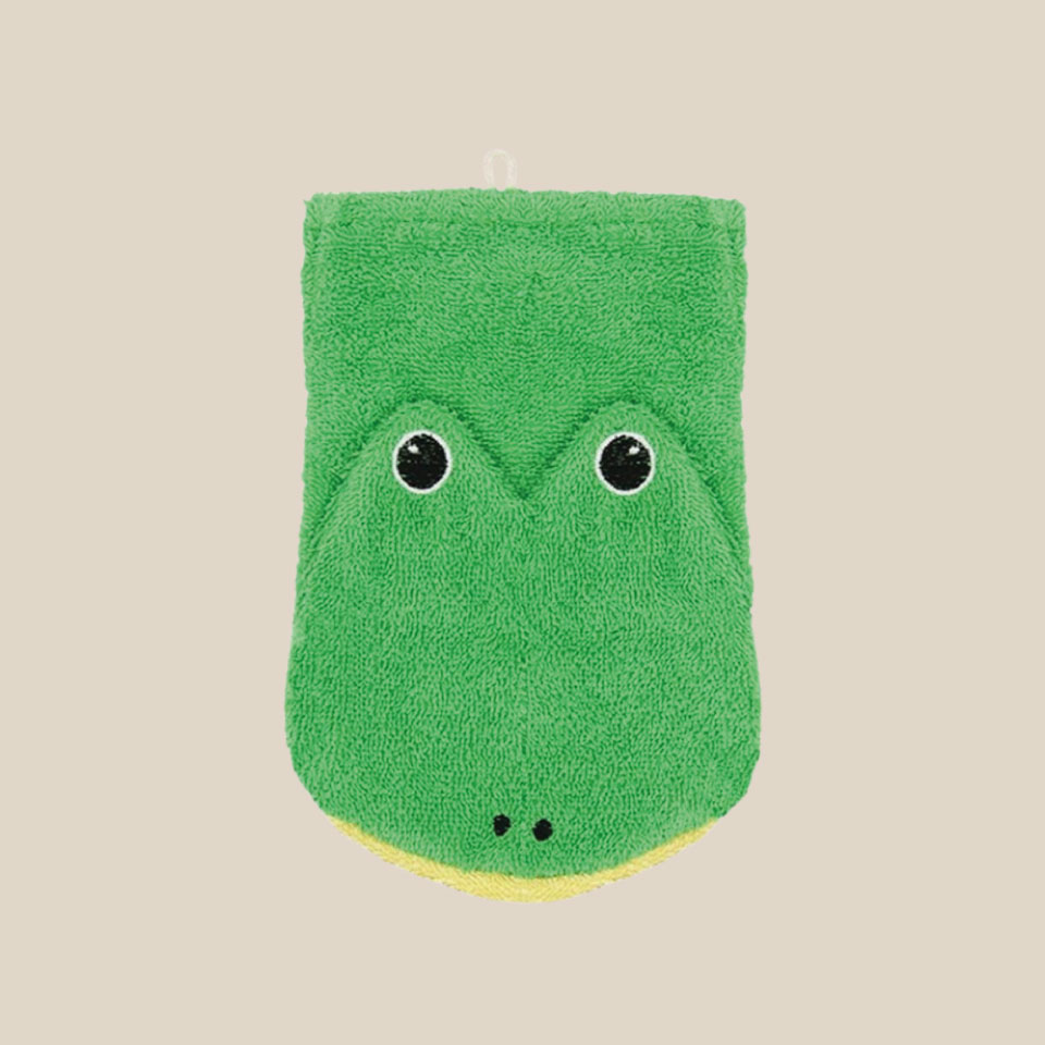 Organic cotton washcloth – Frog
