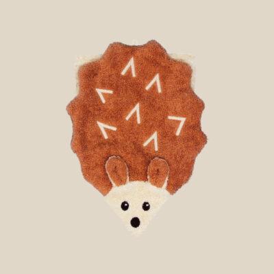 Organic cotton wash mitt – Hedgehog