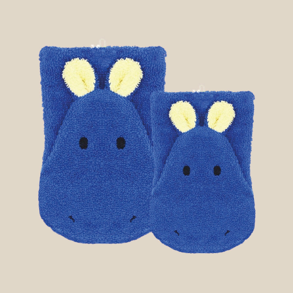 Organic cotton washcloth – Hippo