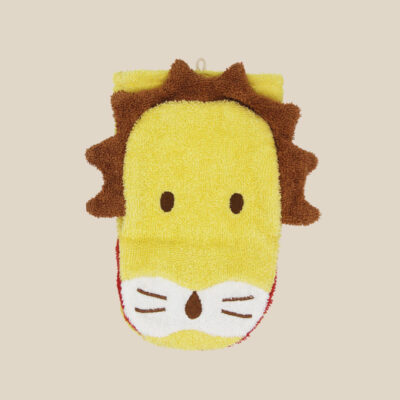 Organic cotton washcloth – Lion