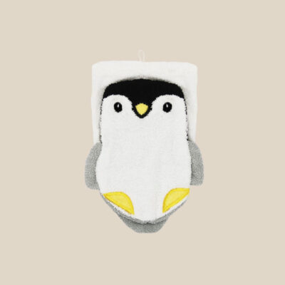 Organic cotton wash mitt – Penguin