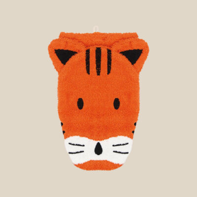 Organic cotton washcloth – Tiger