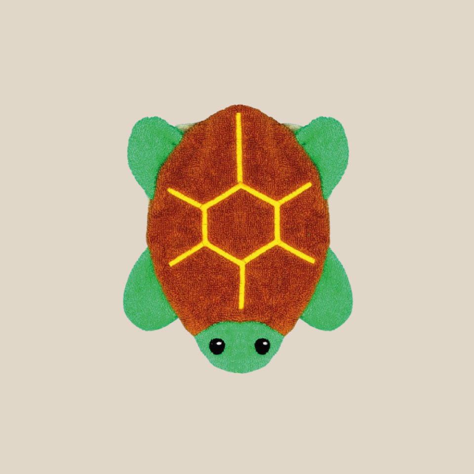 Organic cotton wash mitt – Turtle