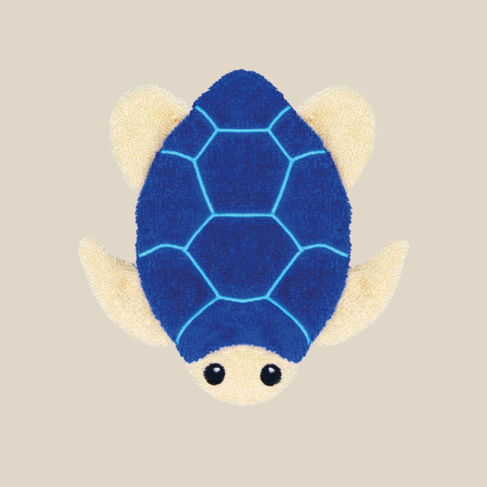 Organic cotton washcloth – Sea turtle