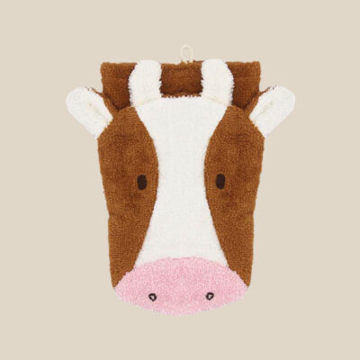 Organic cotton washcloth – Cow