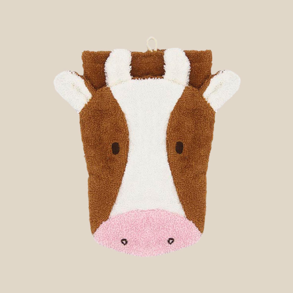 Organic cotton washcloth – Cow