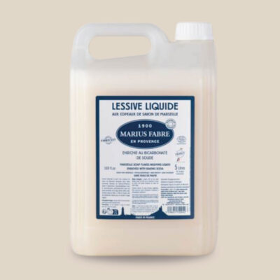 Liquide à lessive aux copeaux de Savon de Marseille enrichi au Bicarbonate de soude