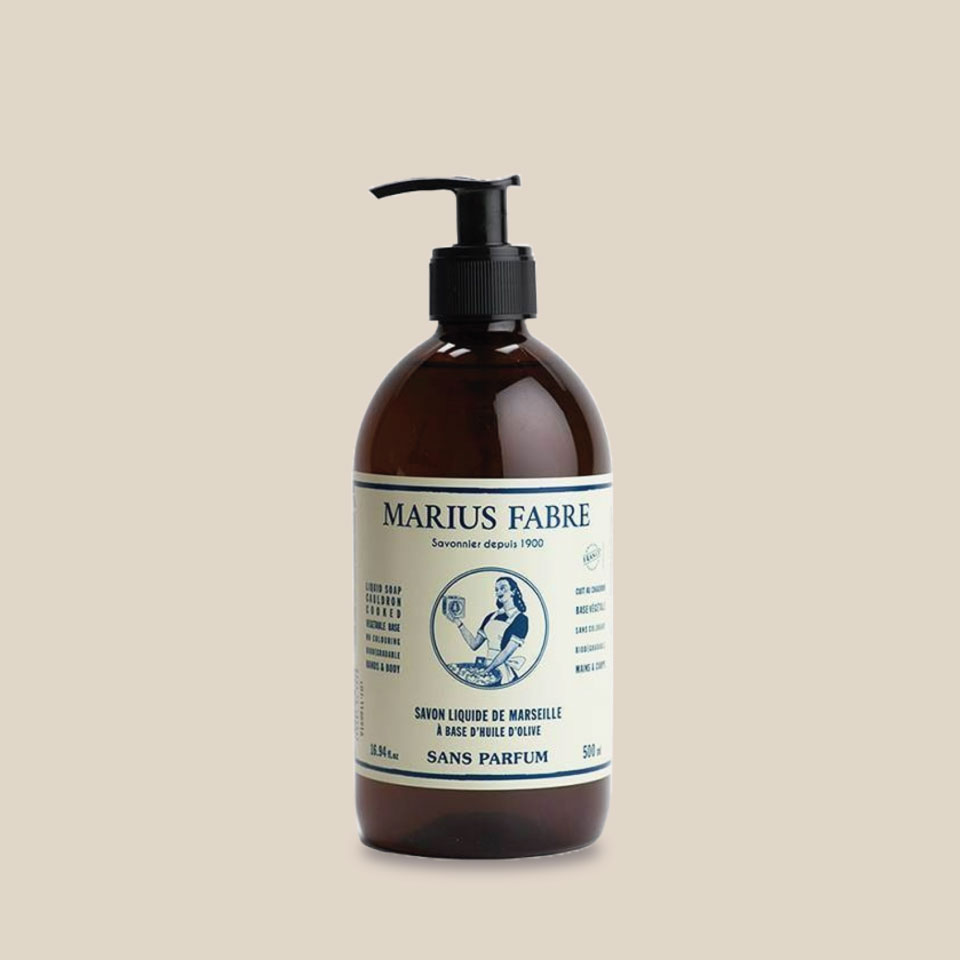 Savon liquide de Marseille – À l'Huile d'Olive – Nature - Sans Parfum