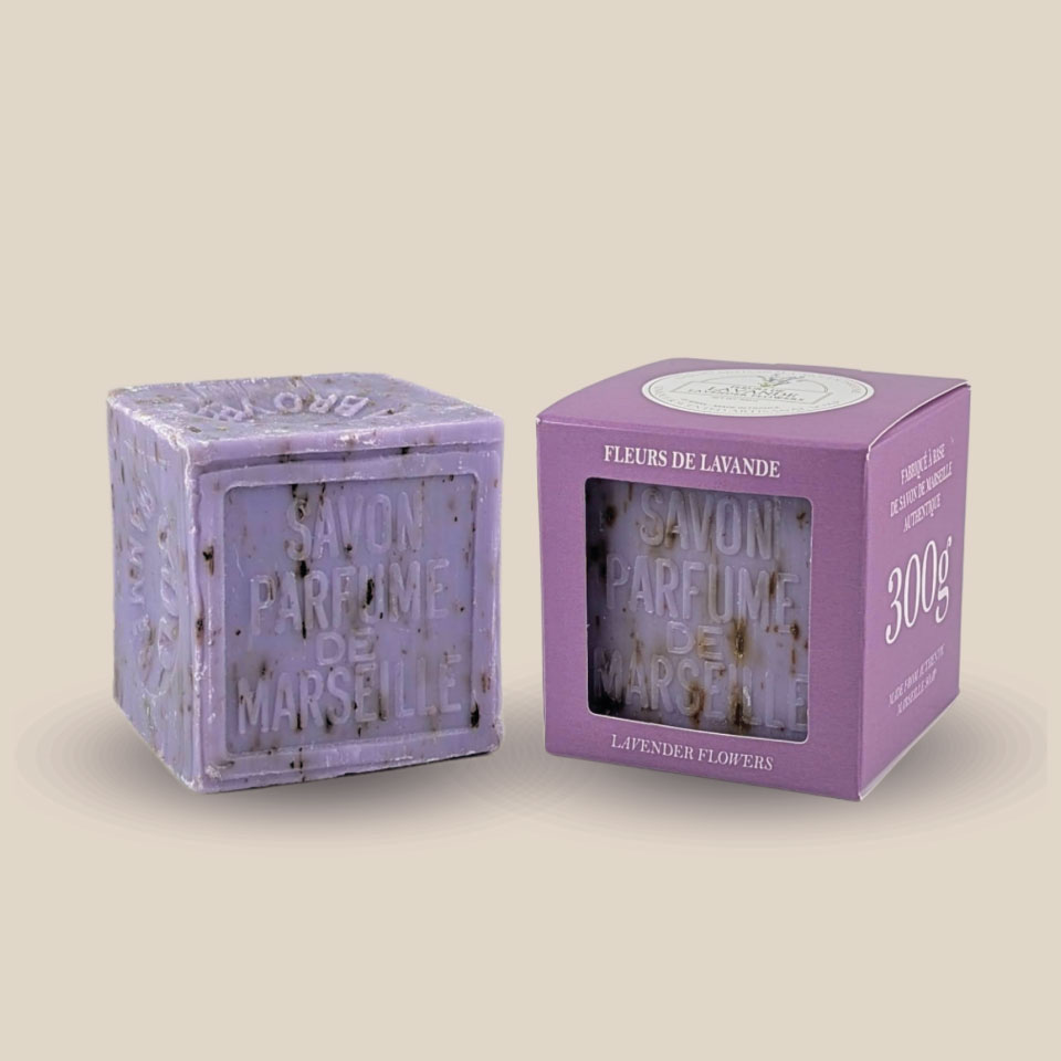 Cube de Savon de Marseille parfumé - Exfoliant