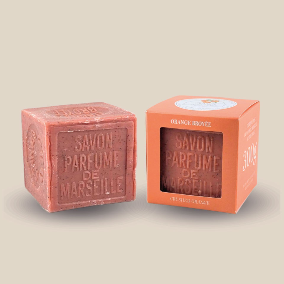 Cube de Savon de Marseille parfumé - Exfoliant