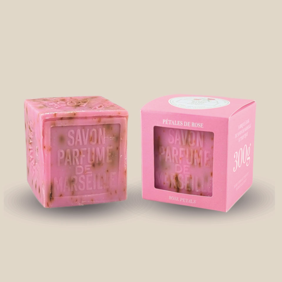 Cube de Savon de Marseille parfumé - Exfoliant