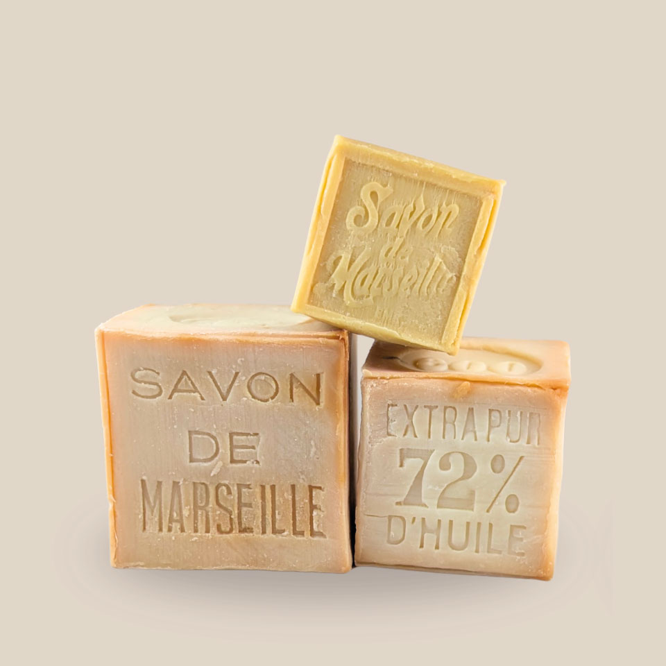 Cube de Savon de Marseille Authentique – Huile de Coco