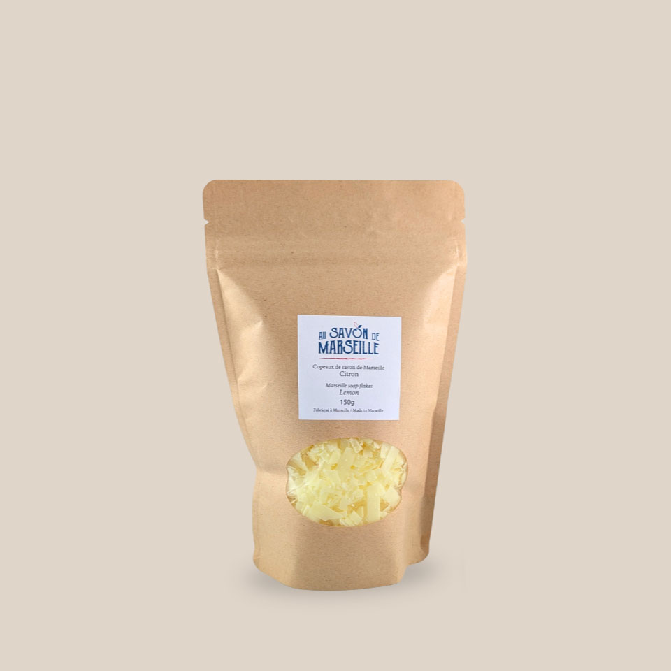 150g bag of Marseille soap flakes, lemon