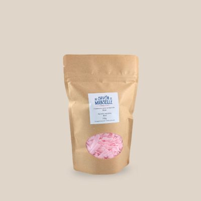 Sac 150g de copeaux de savon de Marseille, rose
