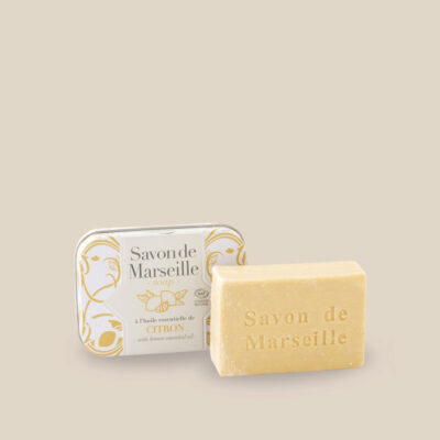Savon de Marseille parfumé 100 g – Boîte Métal