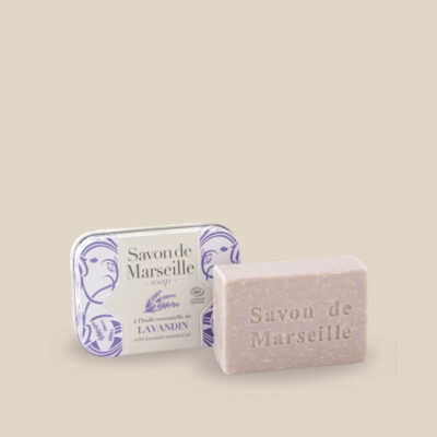 Savon de Marseille parfumé 100 g – Boîte Métal