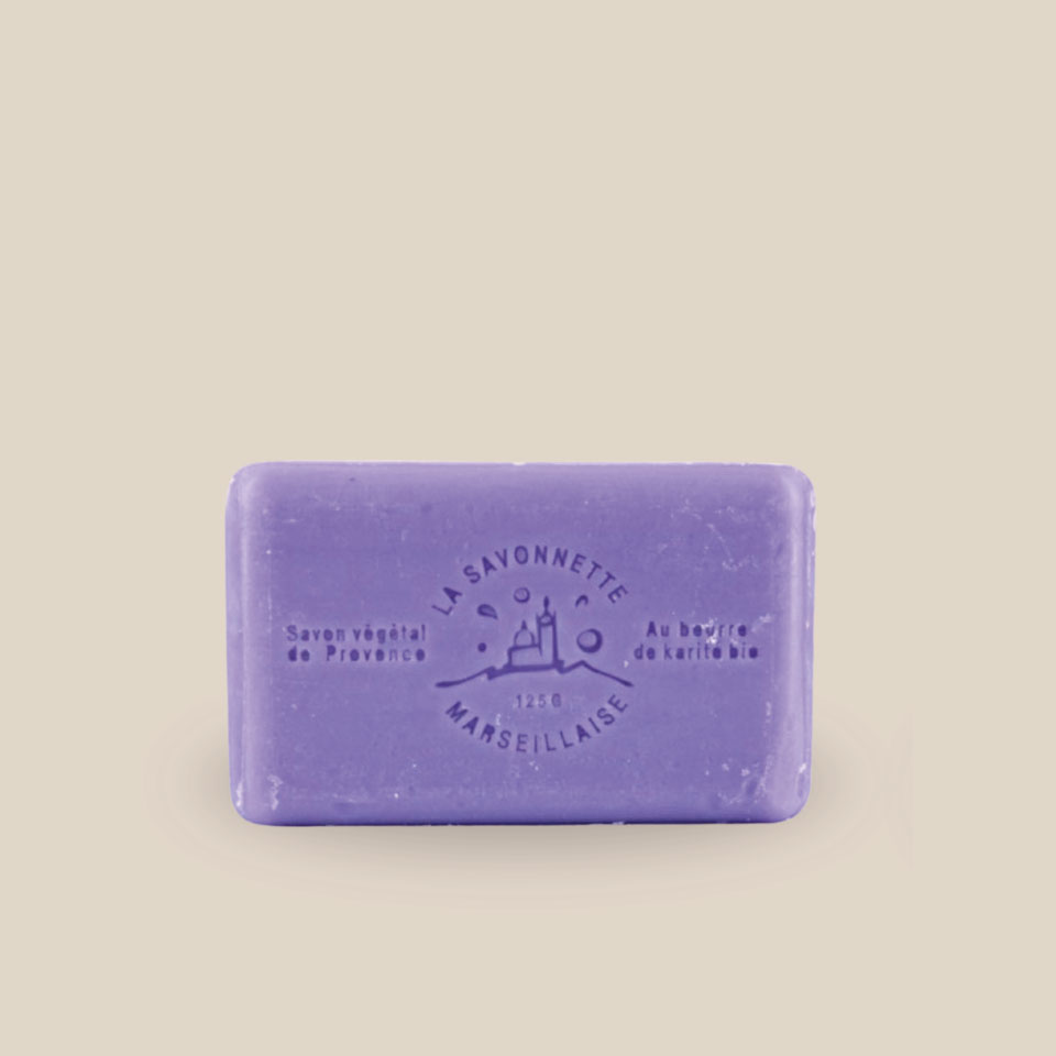 Marseille Soap – Organic Shea Butter 125g – Lilac - Image 2