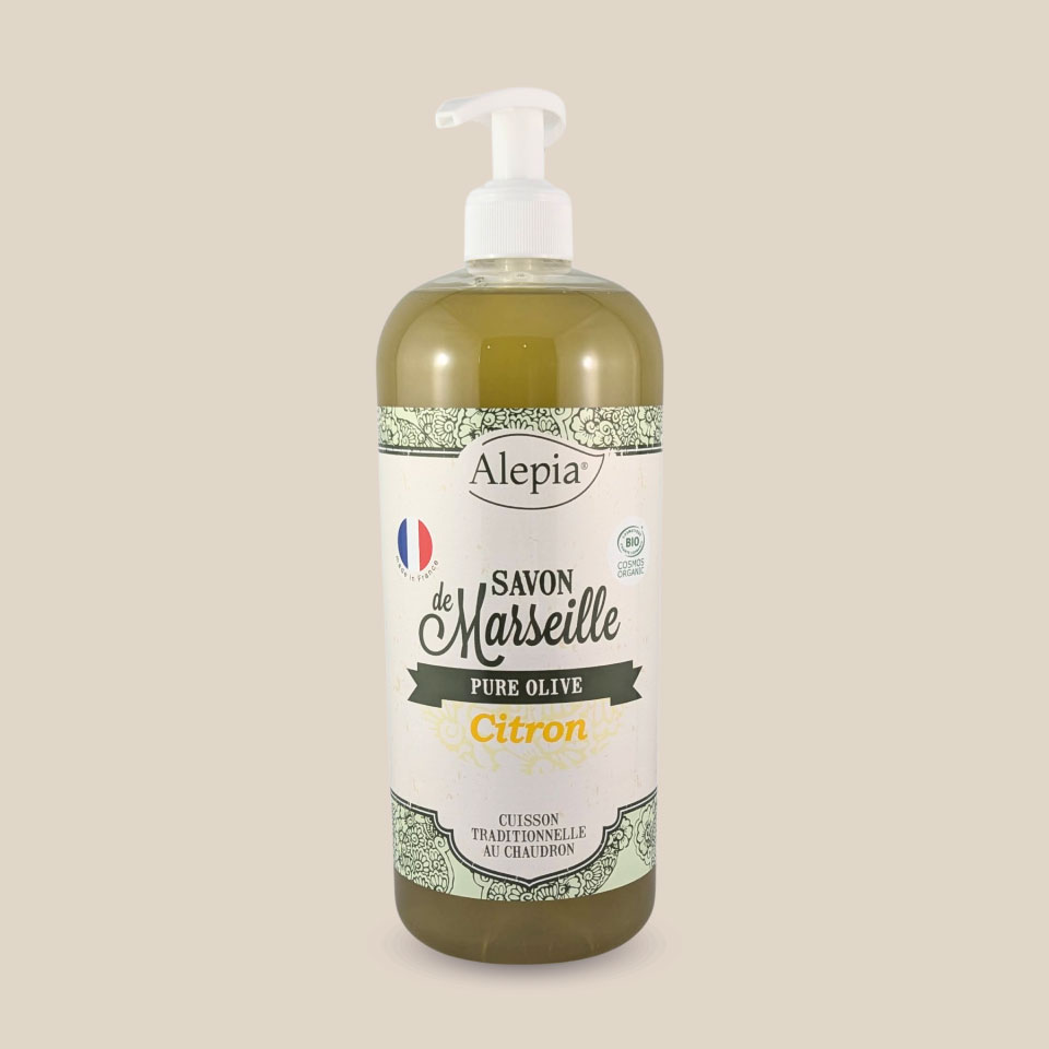 Savon de Marseille liquide Bio – Pure Olive – Aux Huiles Essentielles