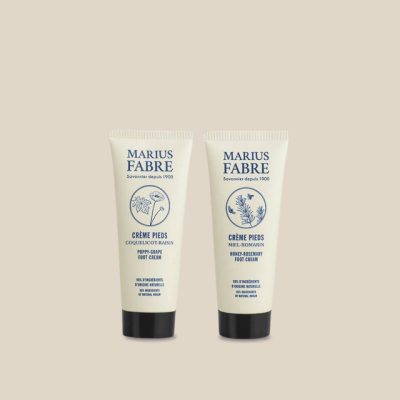 Photo produit : Les deux crèmes pour les pieds de Marius Fabre, de la gamme Nature, 75 ml