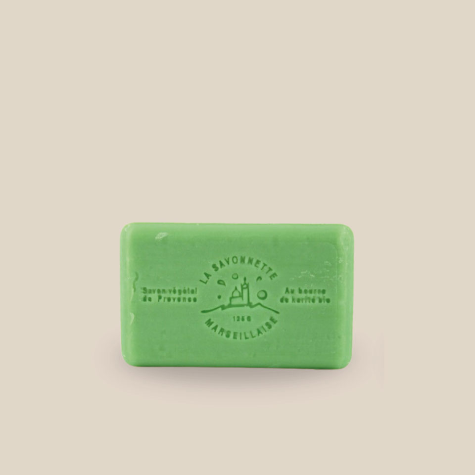 Photo produit : Savonnette marseillaise parfumée à la verveine (Dos)