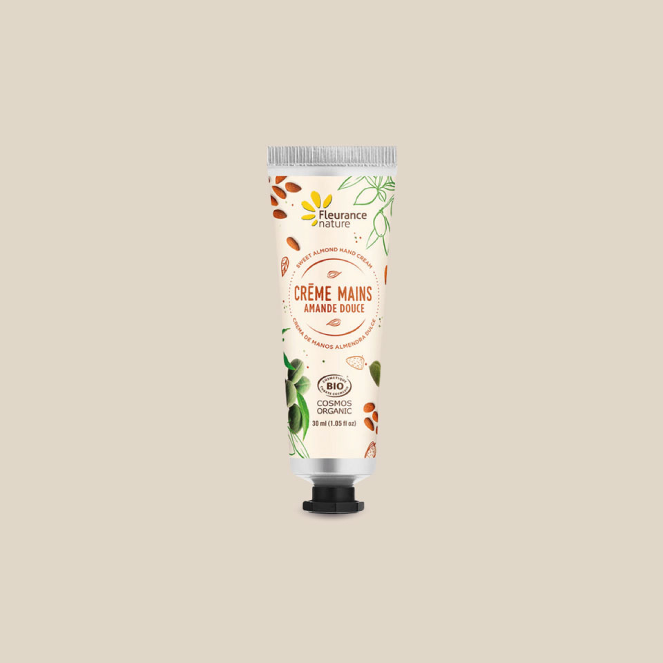 Product photo: Organic Sweet Almond hand cream, 30ml tube