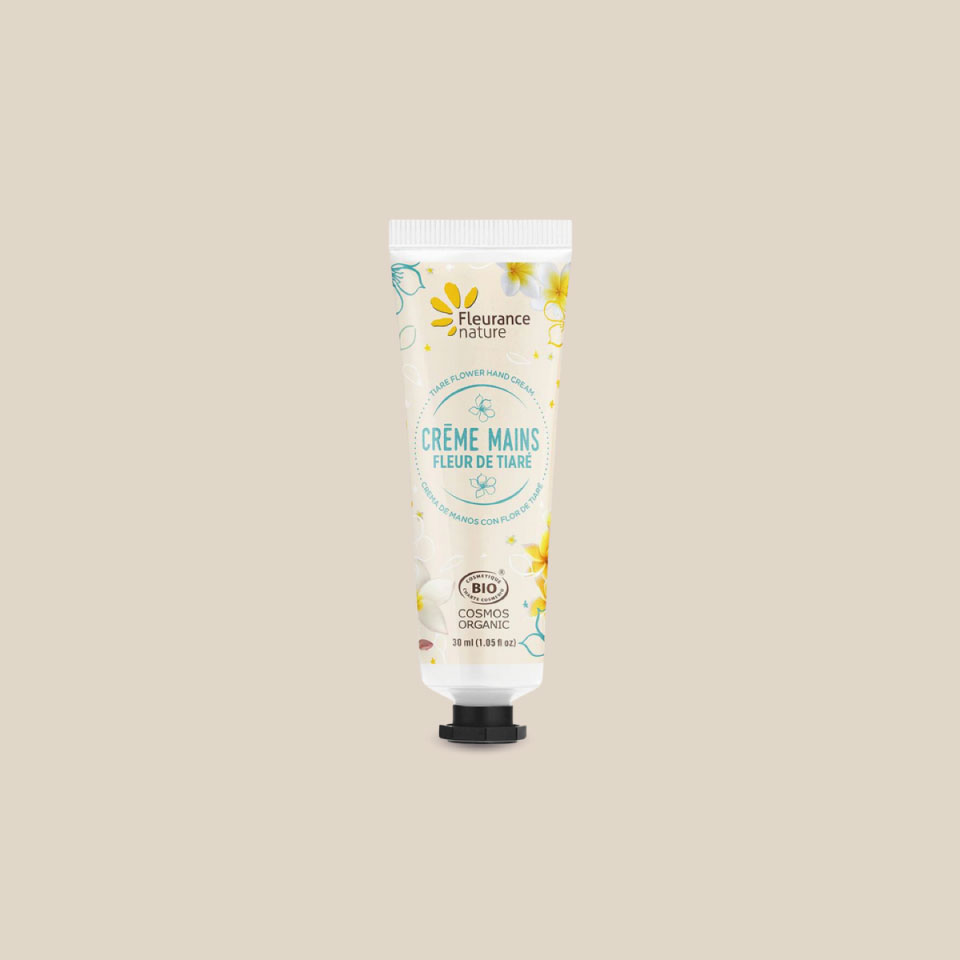 Product photo: Tiare Flower organic hand cream, 30ml tube