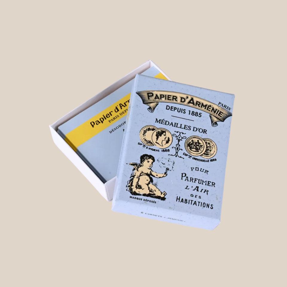 Photo produit : Coffret vintage Papier d'Arménie bleu