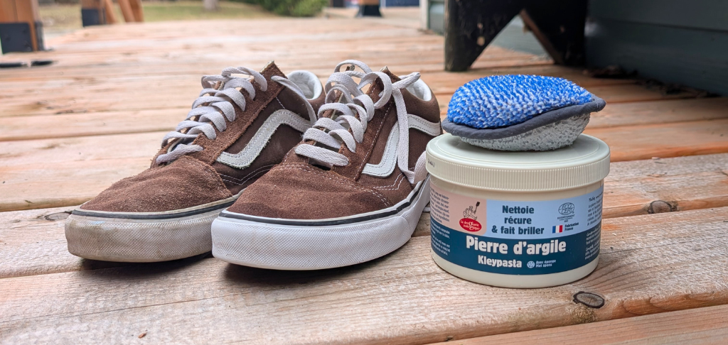 Avant-après : Semelle blanche éclatante