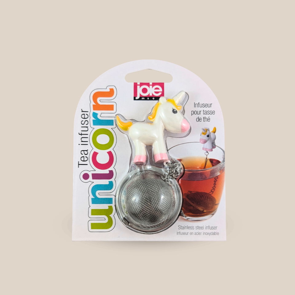 Unicorn-shaped tea cup infuser
