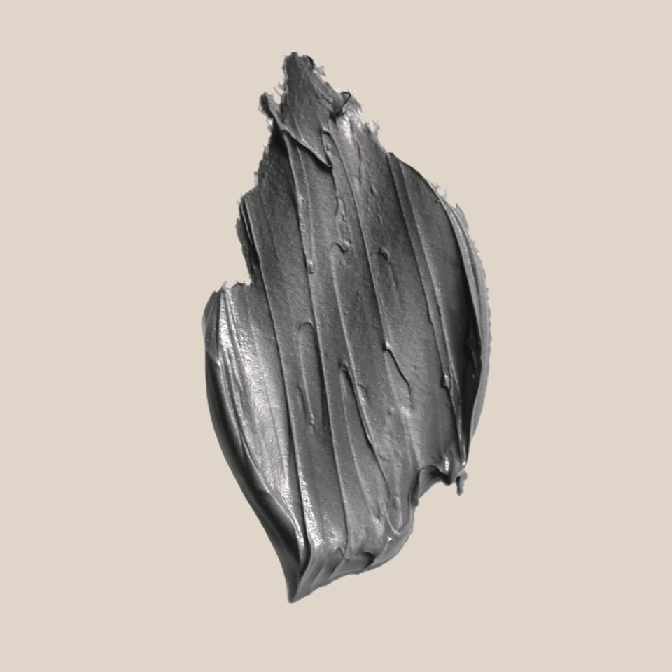 Texture du masque d'argile noire